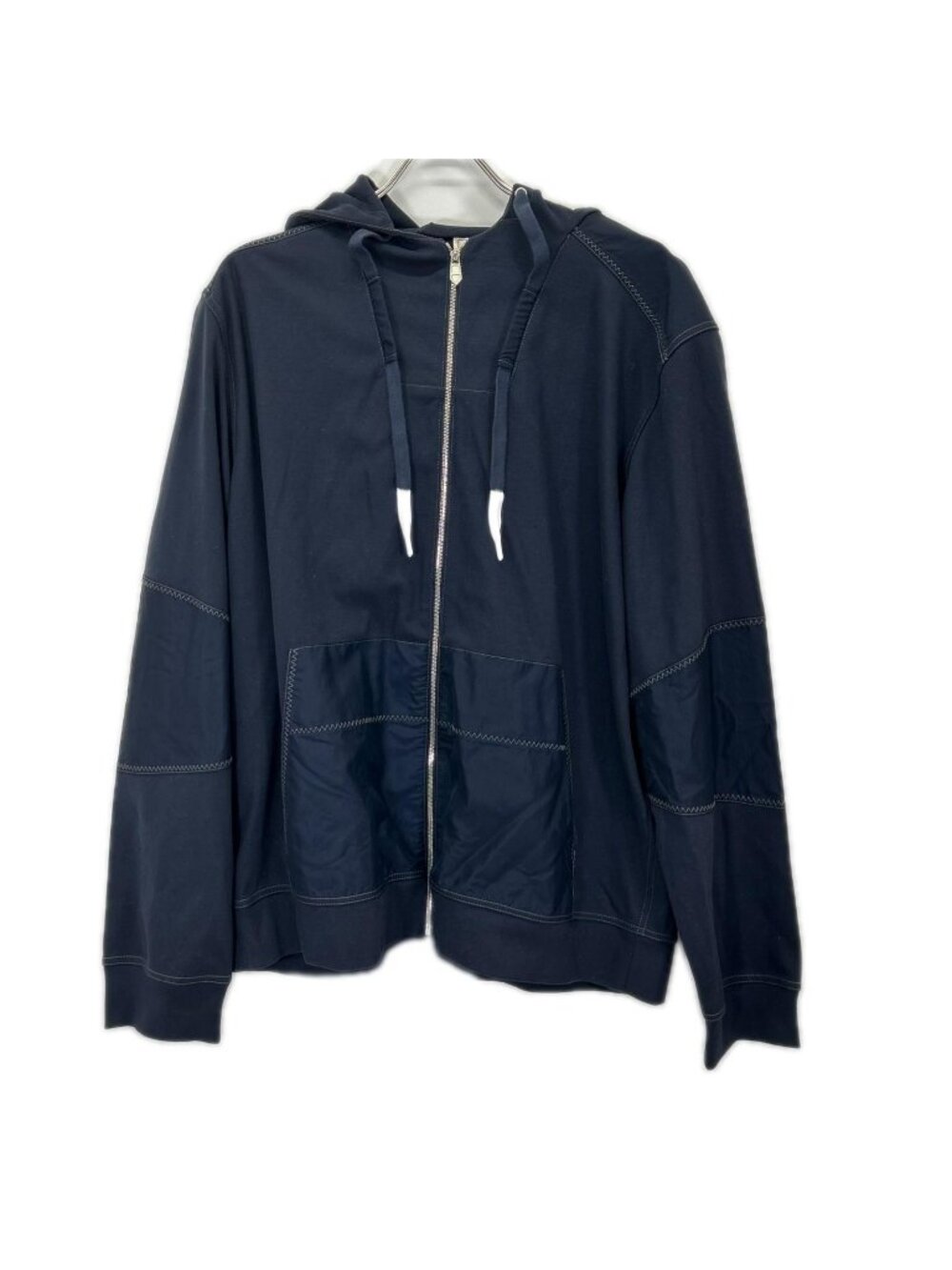Hermes Navy Voile H Zip Sweatshirt Switch Hoodie